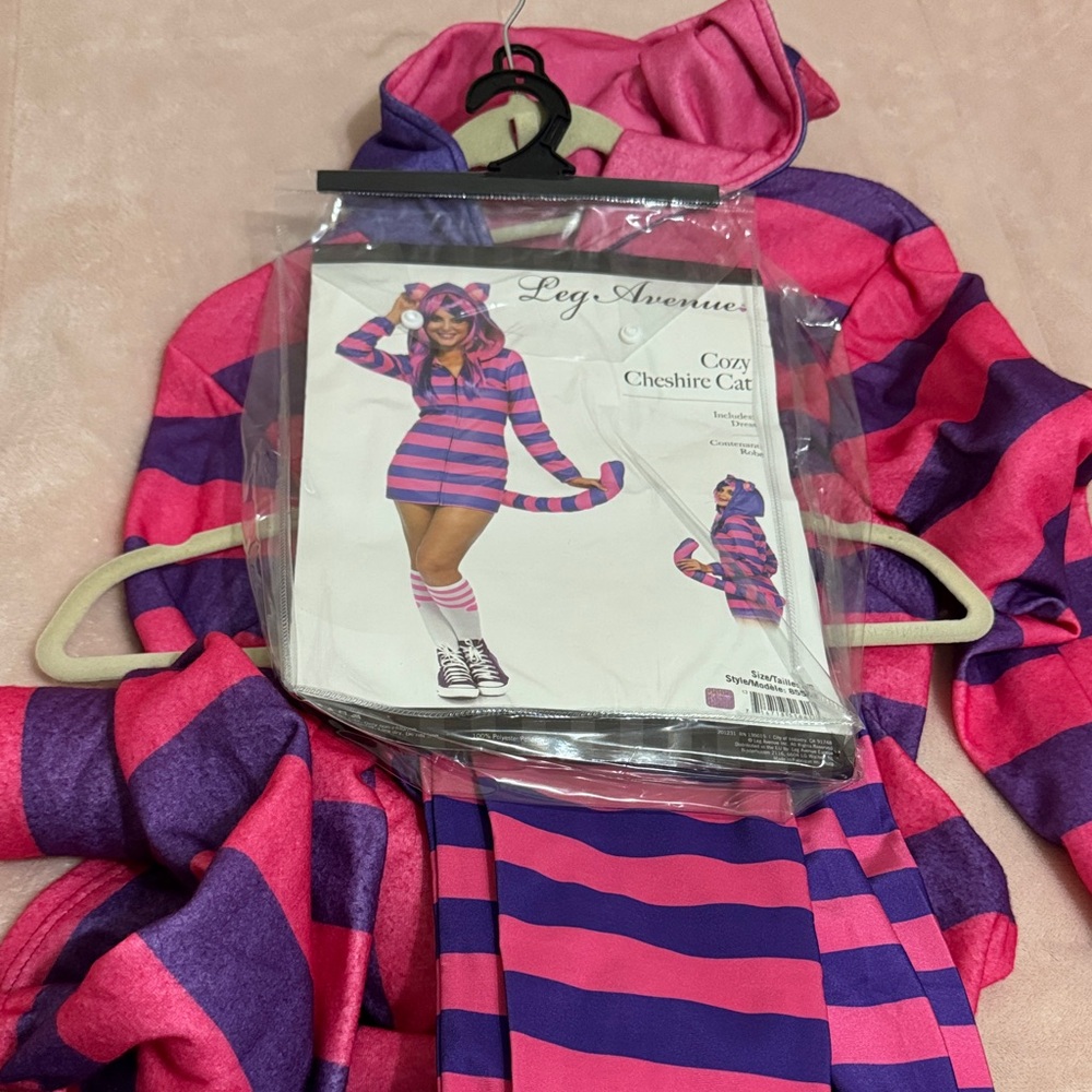 Leg Avenue Pink and Purple Striped Cat Costume